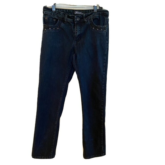 DANIELS 5 POCKET STRETCH JEANS - RHINESTONE RIVETS- 7/8 MSRP $56.00 RN:118673 - Picture 1 of 5